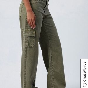 Pacsun Green Parker extreme baggy cargo pants sz 22